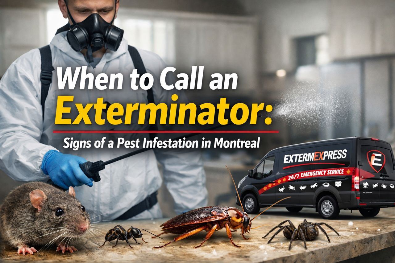 When to Call an Exterminator: Signs of a Pest Infestation in Montreal