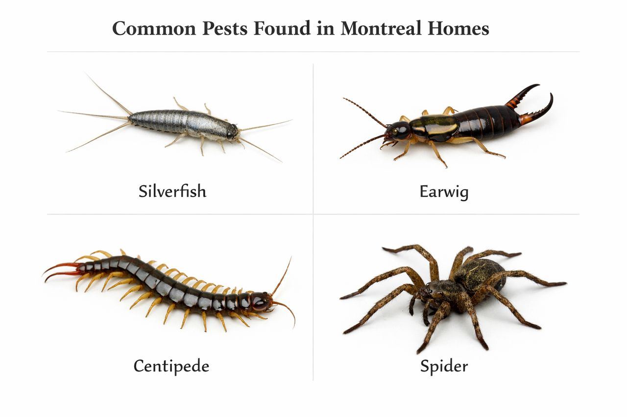 Extermination d'Autres Parasites à Montréal: Araignées, Puces, Mites et Plus Encore
