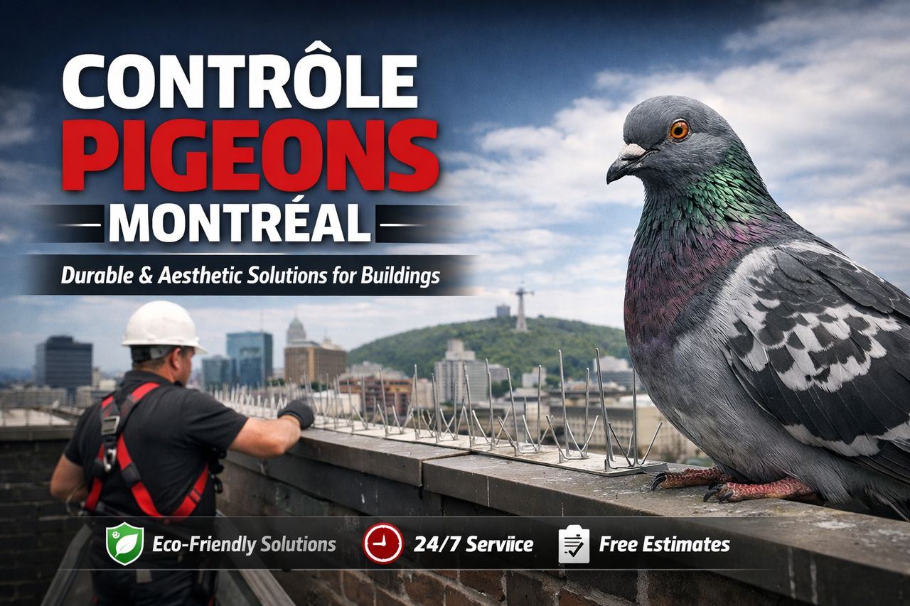 Contrôle Pigeons Montréal: Solutions Durables et Esthétiques pour Bâtiments