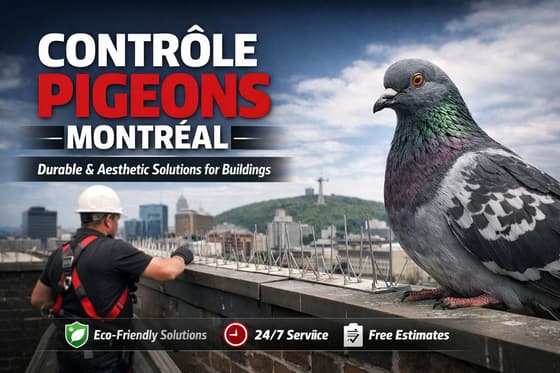 Contrôle Pigeons Montréal: Solutions Durables et Esthétiques pour Bâtiments