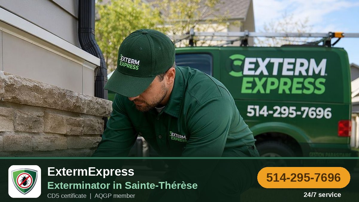 ExtermZone, exterminator in Sainte-Thérèse